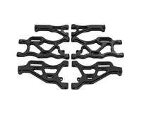 HUIKREW For Arrma 1/7 For Infraction For Limitless 6S 1/8 For Typhon 6S 6pcs Metal Front And Rear Suspension Arm Set RC Car Upgrade Parts RC Car Components(Black)