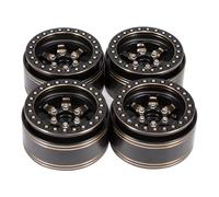 HUIKREW RC Beadlock Hubs For SCX10 Pro VS4 VRD For TRX4 D90 1/10 239g/pcs Brass 1.9 Beadlock Wheel Rims With Scale Hardware RC Crawler For LCG For Chassis Carbon Kit