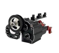 HUIKREW Rc Car Gearbox For SCX10 90046 For Capra 1/10 1 Pcs Metal Second Gear Third Gear Two Speed Gearbox RC Crawler(Black)