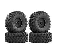 HUIKREW RC Car Tyre For Axial For Capra For Wraith For Traxxas For TRX4 Gen8 For Everest Gen 7 Pro2.2 Tires & Beadlock Wheels 12mm Hex Rims Rc Car Parts(Black)