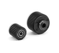 HUIKREW RC Cars Toys For Arrma For Gorgon 4x2 1/10 Steel Gearbox Gear Diff Case Ldler Set 47T 29T ARA311095 RC Car Monster Truck Upgrade Parts