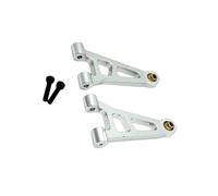 HUIKREW RC Repairs Accessories For Hyper GO For MJX 14207 14208 1/14 Front Upper For Swing Arm Metal Upgrade OP Accessories Parts Kit RC Car Replace Modified(Silver)