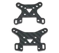 HUIKREW RC Repairs Accessories For Leilaluo AM-X12 1/12 Carbon Fiber Shock Tower Plate Front Rear Scale RC Car Upgrade Part Accessory Modified Replacement