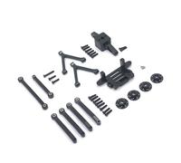 HUIKREW RC Repairs Accessories For SG-2801 4WD 1/28 Metal Adapter Tie Rod Motor Base Servo Set RC Car Parts Upgrade Model Accessory Replace Modified(Black)