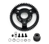 HUIKREW RC Repairs Accessories For Traxxas For Slash For Stampede For Rustler 6842 6843 3956 1/10 Harden Steel Spur Main Gear 32Pitch 0.8M 4x4 RC Car(54T AND 18T)