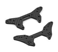 HUIKREW RC Toys Repairs Spare Compatible With ARRMA For Infraction For Limitless 6S 1/7 RC Car Upgrade Parts Accessories Carbon Fiber Pattern Front Rear Shock Tower