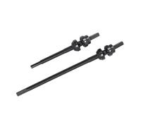 HUIKREW Rc Transmission Shaft Compatible With Axial For Capra 1.9 UTB For Buggy 1/10 RC Crawler Upgrades 2Pcs Steel Front Drive Shaft CVD Three Joint Shaft