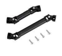 HUIKREW Rc Transmission Shaft Compatible With Axial For SCX24 For JLU C10 For Bronco Base Camp 1/24 RC Crawler Car Parts 2PCS Stainless Steel Center Drive Shaft