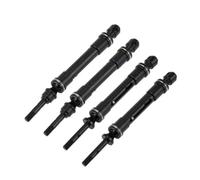 HUIKREW Rc Transmission Shaft Compatible With Traxxas For Slash 4X4 For Rustler For Stampede 4X4 For VXL 1/10 RC Cars Steel Front And Rear Driveshaft CVD Assembly