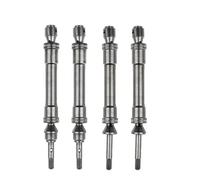 HUIKREW Rc Transmission Shaft Compatible With Traxxas For Slash 4X4 For Rustler For Stampede 4X4 For VXL 1/10 RC Cars Steel Front And Rear Driveshaft CVD Assembly