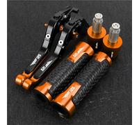 HUILA for RS125 RS 125 2006 2007 2008 2009 2010 Motorcycle Handlebar Folding Adjustable Clutch Brake Levers Hand Grips Ends(Pink)