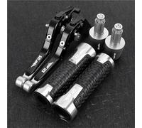 HUILA for RS125 RS 125 2006 2007 2008 2009 2010 Motorcycle Handlebar Folding Adjustable Clutch Brake Levers Hand Grips Ends(Dark Grey)