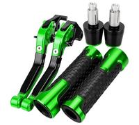 HUILA for ZX1400 ZX14R ZZR1400 2006 2009-2017 Motorcycle Aluminum Adjustable Brake Clutch Levers Handlebar Hand Grips Ends(Multi)