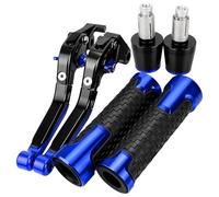HUILA Motorcycle Aluminum Brake Clutch Levers Handlebar Hand Grips Ends For GSXR750 GSX R GSX-R 750 1989-1995 1994 1993 1992(Black)
