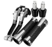 HUILA Motorcycle Aluminum Brake Clutch Levers Handlebar Hand Grips Ends for Katana GSX600F GSX750F 1989-2007 2006 2005 2004(Pink)