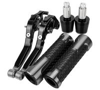 HUILA Motorcycle Aluminum Brake Clutch Levers Handlebar Hand Grips Ends for TMAX500 TMAX530 2001 2002 2003 2004 2005 2006 2007(Sky Blue)