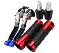 HUILA XT 600E 600 E Motorcycle Aluminum Brake Clutch Levers Handlebar Hand Grips Ends For XT600E 1990-2006 2005 2004 2003 2002(Green)