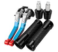 HUILA XT 600E 600 E Motorcycle Aluminum Brake Clutch Levers Handlebar Hand Grips Ends For XT600E 1990-2006 2005 2004 2003 2002(Orange)
