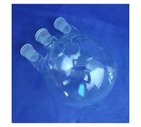 HUILE 24/29 Glass three-necked round-bottom flask,Flask round bottom with three necks Laboratory glass bottle, 50/100/250/500/1000ml/2000ml (Size : 2000ml)