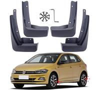 Huiloogye Car Mud Flaps for VW Polo Hatchback 2017-2025 Front Rear Rubber Splash Guards Tire Mudflaps Protector Accessories Wheel Well Guards 4 PCS
