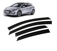 Huiloogye Car Rain Guards for Hyundai I30 Hatchback 2012-2019 - Window Deflectors Vent Visors, Dark Tinted Weatherproof Side Window Deflectors
