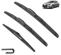 Huiloogye Wiper Blade Kit Front & Rear Windscreen Window Wiper Blade Set For Mazda 3 Mazda3 BM BN 2013-2018 24" 18" 12"，Windscreen Wiper Assembly Car Accessories