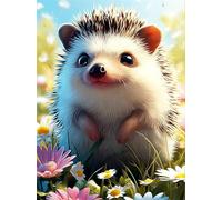 Huimanhe 5D Hedgehog DIY Diamond Painting Kit for Adults,Animal Diamond Art Kits for Beginner,Painting by Diamonds,Gem Art Kits Round Drill for Home Wall Decor Gifts for Women, Men