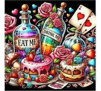 Huimanhe Cake Adults Paint by Number Kits,Flowers Painting by Number Kits on Canvas,Birthday Large Color by Numbers Adult Watercolor Gifts for Friends Wall Decor