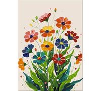 Huimanhe Flowers Paint by Numbers Kit for Adults,DIY Painting Kits on Canvas, Color by Numbers,Large Adult Paint by Number for Gifts,Home Wall Decor