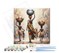 Huimanhe Paint by Numbers Kit for Adults,DIY Easy Painting Kits on Canvas with Wooden Framed, Small Color by Numbers Acrylic,Adult Paint by Number for Gifts,Home Wall Decor (Back View)