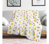 HuiMeiEr Flannel Fleece Blanket 3D Chicks, Easter Eggs, Easter, Holidays Living Blanket Couch Blanket Bed Throw Fluffy Soft & Warm Sofa Throw Blanket 40"x50"