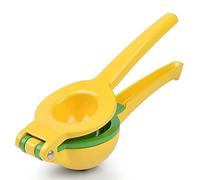 huimin Mini Manual Lemon Squeezer, Citrus Juicer, Orange Press, Aluminum Alloy, Dishwasher Safe, Handheld, 2 in 1 Design, Portable, 0.6 Liters