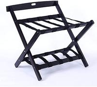 HUIMOZ Guest Room Luggage Rack, Folding Suitcase Stand Luggage Rack, Solid Wood Luggage Racks for Hotel Furniture, Racks for Clothes Beside The Bed, Folding Racks for Guest Roo