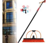 HUIMOZ Water Fed Pole Kit,Window Cleaner Kit 3.6-11M Window and Solar Cleaning Pole Water Fed Telescopic Brush/Brush (12FT/3.6M)