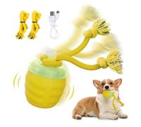 Huimpet Interactive Dog Toys, [2025 Newly Upgraded] Interactive Dog Ball for Small Dogs, Automatic Moving Dogs Toy Wicked Ball for Boredom & Training, Play Music, USB Rechargeable(Yellow)