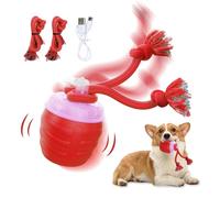 Huimpet Interactive Dog Toys - [2025 Newly Upgraded] Motion Activated Ball for Small/Medium/Large Dogs, Automatic Moving Dog Toy Wicked Ball for Boredom & Training, Music, USB Rechargeable (Red)