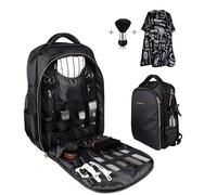 HUIMSWARM Barber Case Barber Clippers Backpack for Barber,Large Capacity,Pure Copper Zipper,Water Proof,with 1pcs Barber Cape&Barber Brush