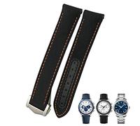 HUIMVNC 19mm 20mm 21mm Nylon Canvas Curved End Watchband Fit for Omega Seamaster 300 AT150 Speedmaster Longines Watch Strap Times