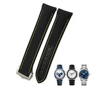 HUIMVNC 19mm 20mm 21mm Nylon Canvas Curved End Watchband Fit for Omega Seamaster 300 AT150 Speedmaster Longines Watch Strap Times