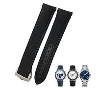 HUIMVNC 19mm 20mm 21mm Nylon Canvas Curved End Watchband Fit for Omega Seamaster 300 AT150 Speedmaster Longines Watch Strap Times