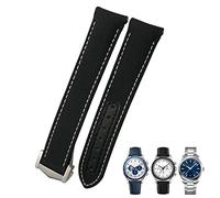 HUIMVNC 19mm 20mm 21mm Nylon Canvas Curved End Watchband Fit for Omega Seamaster 300 AT150 Speedmaster Longines Watch Strap Times