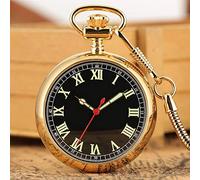 HUIMVNC Luminous Numbers Dial Mechanical Automatic Pocket Watch Self Winding Pocket Snake Chain Luxury FOB Watch Noctilucent Fluorescent Times