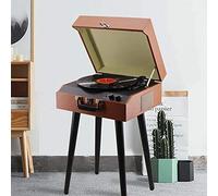 HUIMVNC Music Box Bluetooth Mid Century Record Player with 3-Speed Turntable,CD,Cassette Player Radio for Gift Room Decoration Old for Entertainment Home Decoration kxtmm