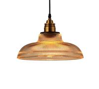 HUIMVNC Vintage Pendant Light Classic Retro Glass Ceiling Light Shade Bowl E27 Shade Retro Glass Chandelier Minimalist Pendant Light American Country Wind Ceiling Lighting (Color : Amber) Times