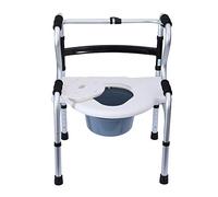 HUIMVNC Walker, Bedside Commode Chair Aluminum Elderly/Disabled Persons Walker Non-Slip Bath Shower Chair Removable Medical Aid kxtmm