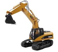 Huina CY1535 2.4G 15ch RC Excavator with Die Cast Bucket Constuction Vehicle, Yellow