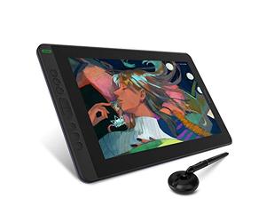 HUION Kamvas 13 Graphics Tablet with Screen 13.3 Inch Come with Pen Tech 3.0 Battery-Free Pen First Pen Display that Supports Android Devices - Ideal for Remote Learning & Work(Violet Purple)