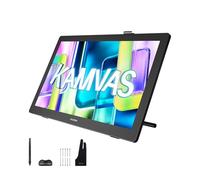 HUION Kamvas 22 (Gen 3) Drawing Tablet with Screen, 2.5K QHD 21.5" 90Hz Graphic Tablet, PenTech 4.0 16384 Pen Pressure 99% Adobe RGB ΔE<1.2, Ideal for Illustration Digital Art Design Animation Gaming