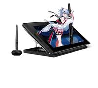 HUION KAMVAS PRO 12 11.6 Inch Graphics Drawing Tablet with Anti-Glare Glass Battery-free Pen with Tilt Function 4 Express Keys & 1 Touch Bar with Adjustable Stand for Home Office & E-learning