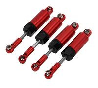 HUIOP 1/16 Metal Adjustable Set, High Performance RC Dampers for MN 1/16 Remote Control Vehicles, Aluminum Alloy, 4pcs (Red)